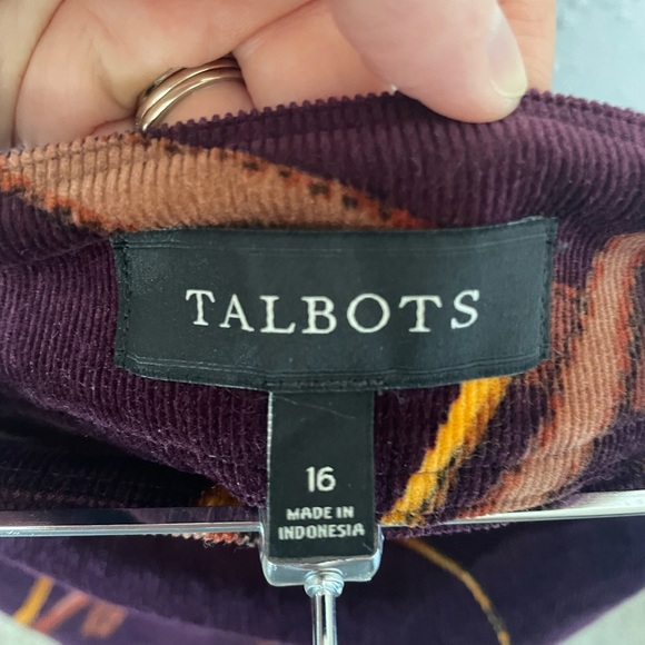 NWT Talbots Corduroy Equestrian Horse Bit Old Money Purple Mini Skirt Preppy 16 - Picture 8 of 11